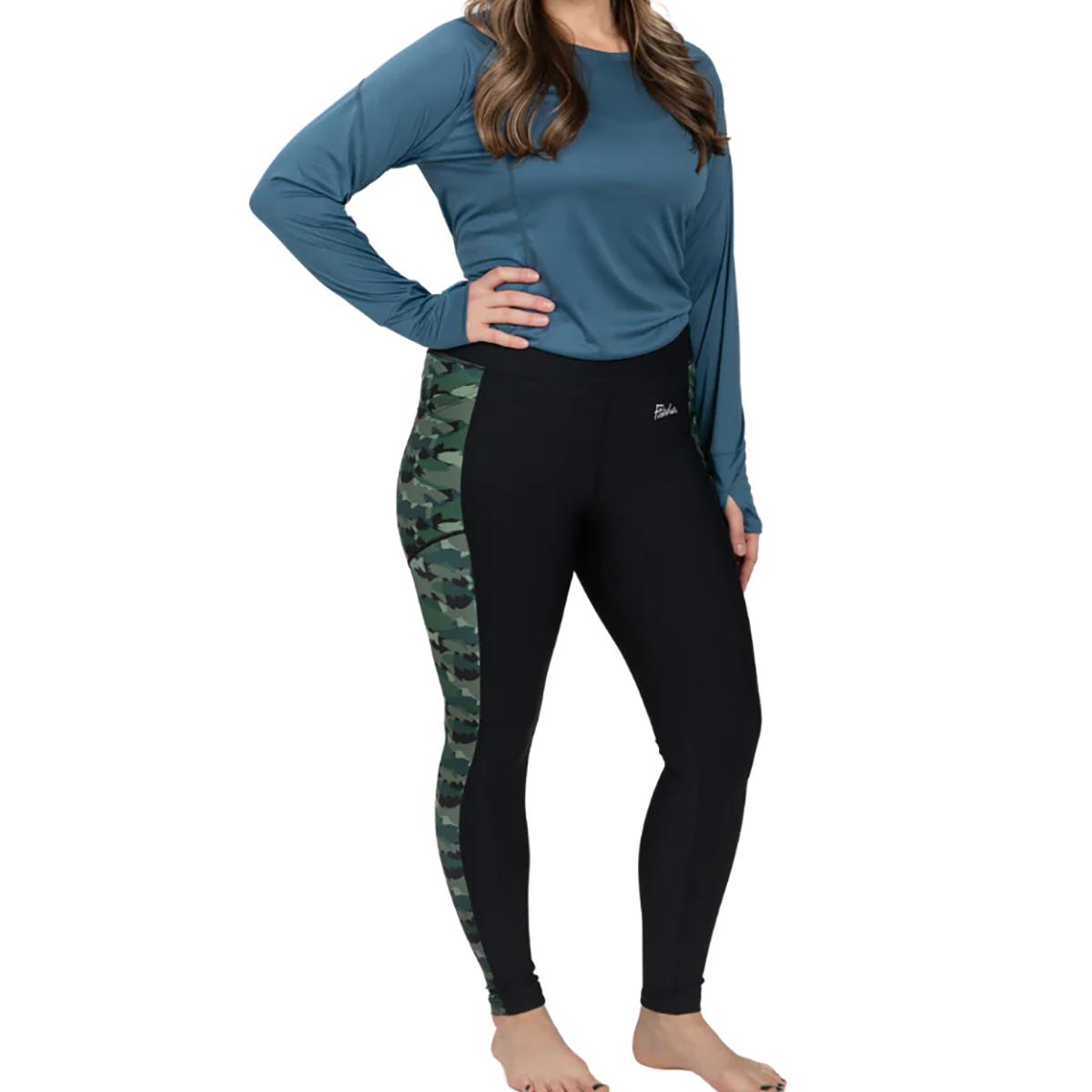 Fishewear Green Fish Camo Pocket Legging Women's